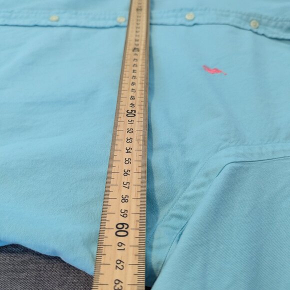 Polo Ralph Lauren Men's Turquoise Button Down Shirt - Size XL - Picture 12 of 14